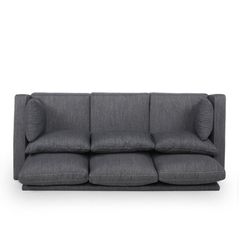 Comfy 3 Seat Sofa With Wooden Legs