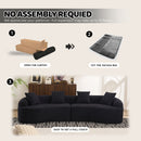 4 Seater Sofa With Chenille Fabric, 30D, 60 Hardness Full Sponge, 4 Pillow For Living Room, Home Furniture Sleeper Sectional Sofa For Apartment