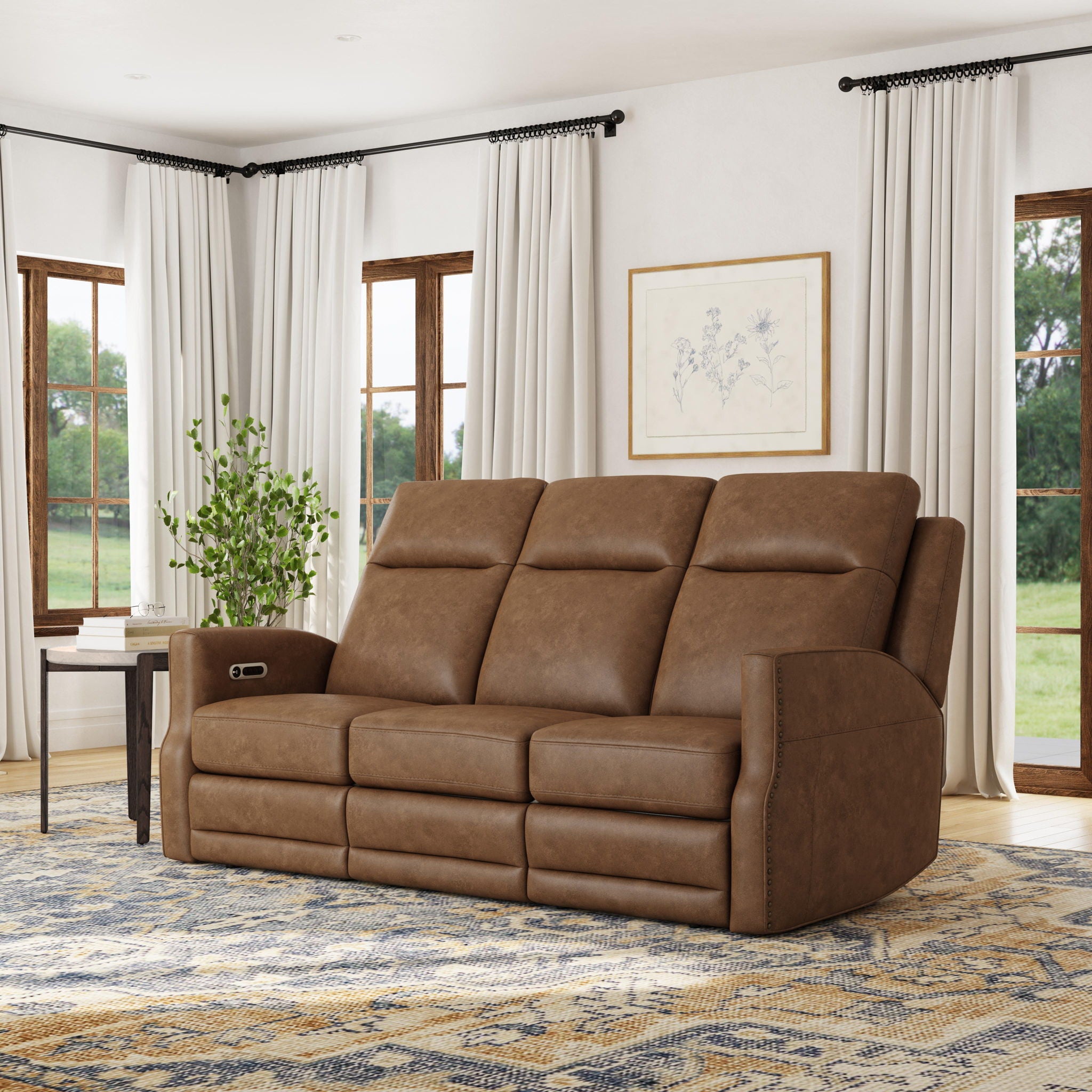 Maxwell - Power Reclining Sofa With Power Headrests And Lumbar