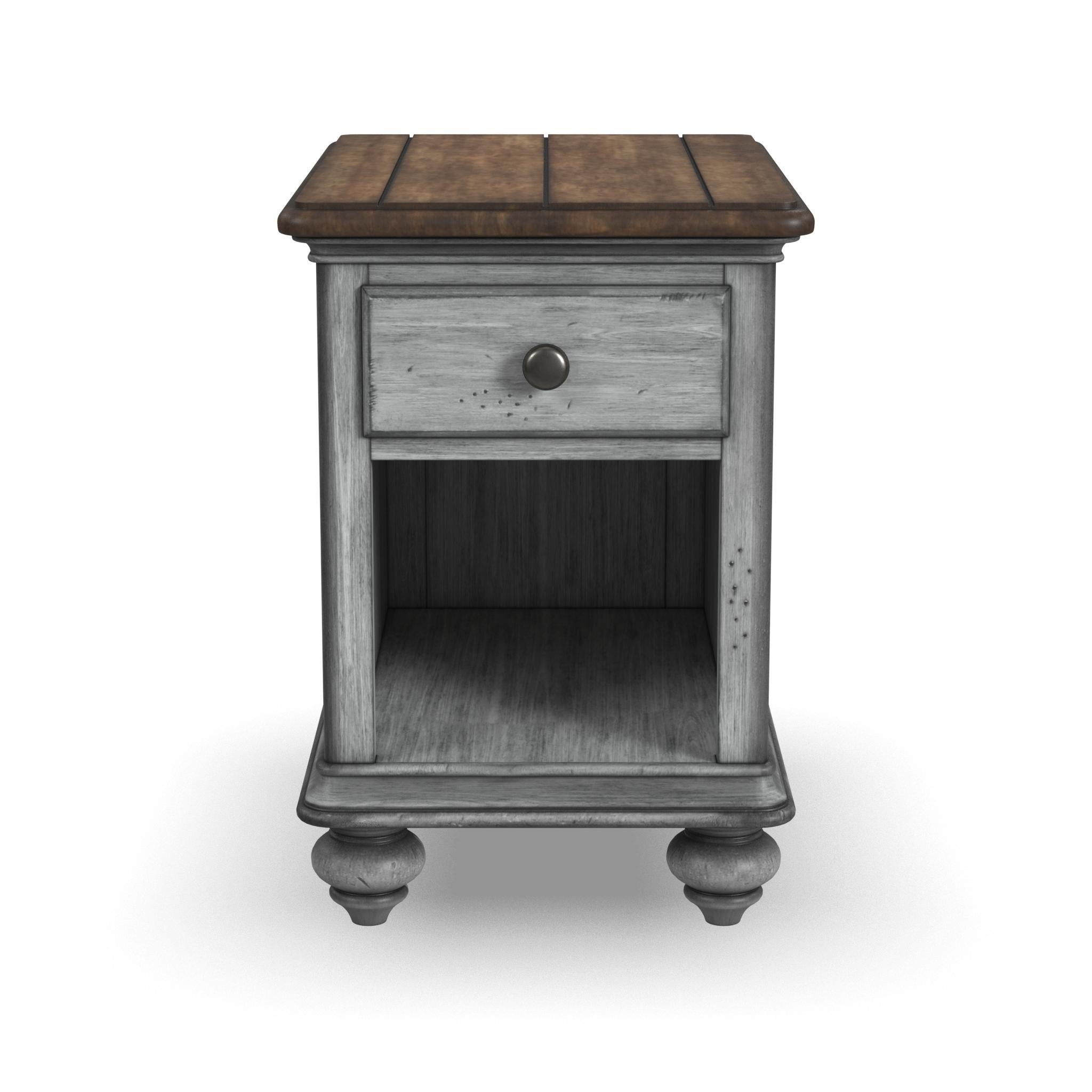 Plymouth - Chairside Table - Gray