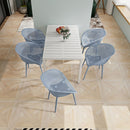 2 Piece Durable Single Chair With Mesh Hollow Out Design