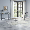 Brantley - End Table - Clear Glass & Sandy Gray Finish - Atlantic Fine Furniture Inc