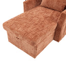 Multifunctional Chenille Recliner Sofa With Storage And Phone Bracket