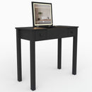 Vanity Table With LED Lights, Flip-Top Mirror And 2 Drawers, Jewelry Storage