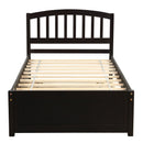 Platform Bed Wood Bed Frame With Trundle
