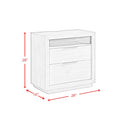 Arcadia - 2-Drawer Nightstand With USB - Gray