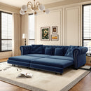 3 In 1 Pull Out Sofa Bed With Movable Ottoman