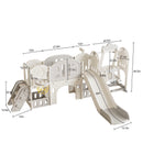 Toddler Slide Kids Playground With Basketball Hoop And Swing