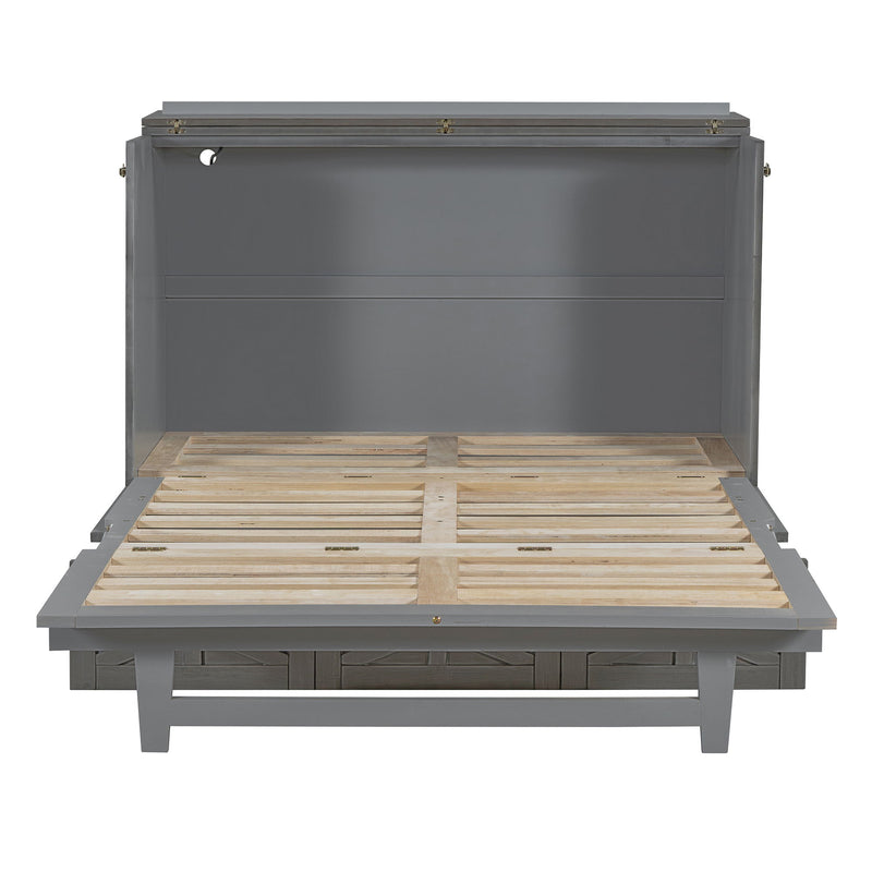 Murphy Bed With Large Drawers And USB Ports
