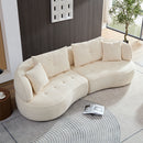 Modular Sofa, Durable Fabric, Solid Wood Frame, High Density Sponge Padding, Seating For 4