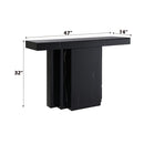 Drisana - Console Table - Black Mirrored