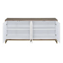 Paavan - Console Cabinet - White / ChampagneChampagne