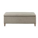 Caymus - Rectangular Soft Close Storage Bench - Light Gray