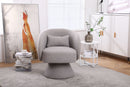 Swivel Accent Chair Armchair, Round Barrel Chair For Living Room Bedroom