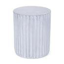 End Table, Outdoor - Light Blue