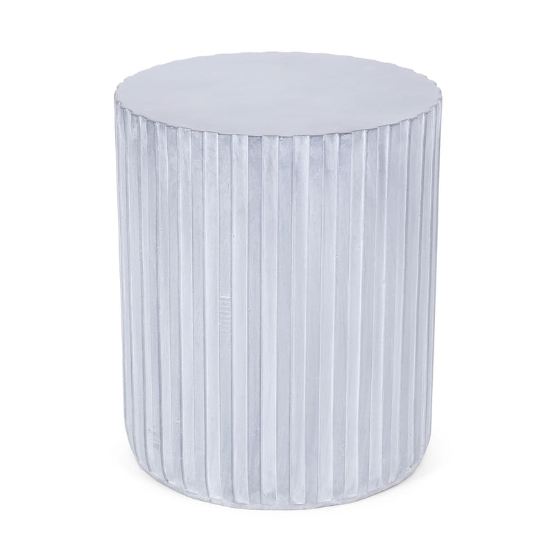 End Table, Outdoor - Light Blue