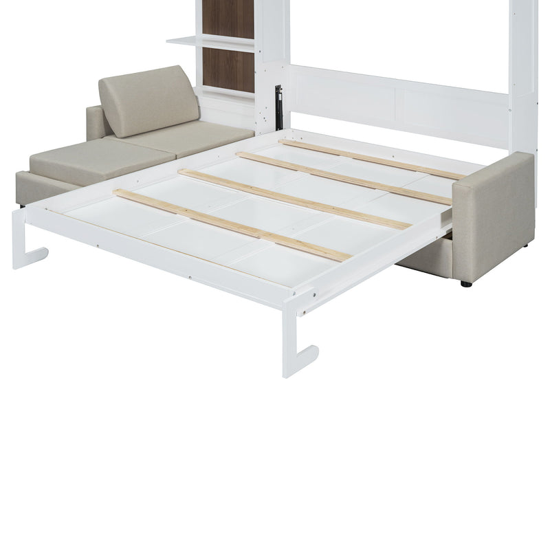 Murphy Bed With Sofa And Shelves