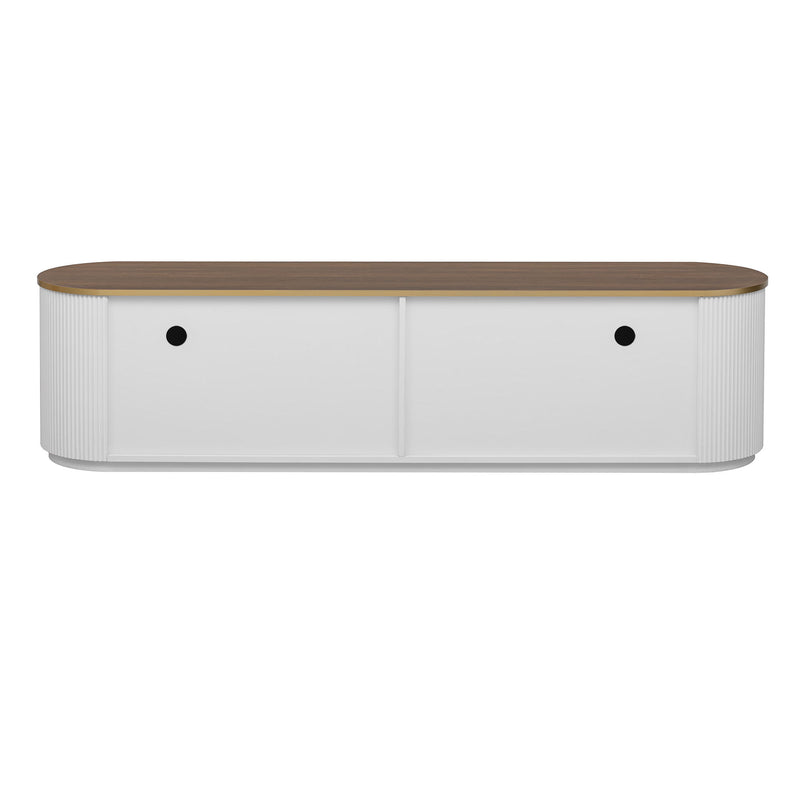Modern Minimalist TV Stand For TVs Up To 80" With 3 Drawers And 1 Shelf