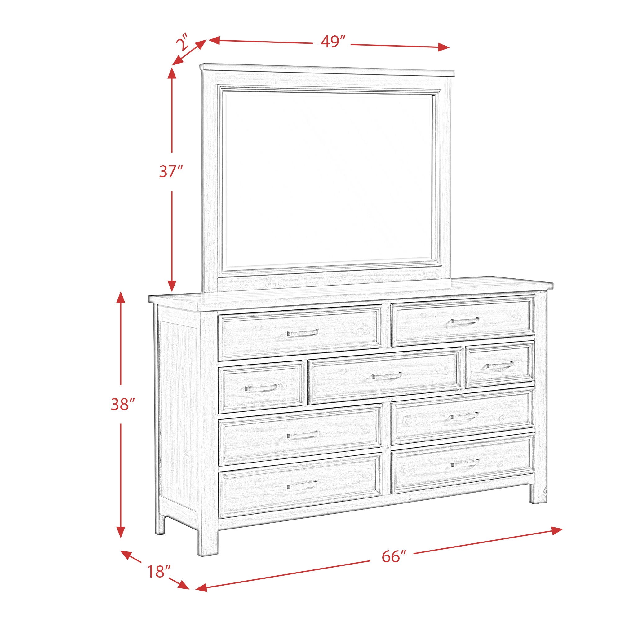 Sullivan - 9-Drawer Dresser
