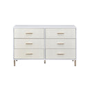 Myles - Dresser - White Champagne / Gold