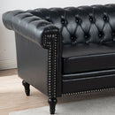 Traditional Square Arm Removable Cushion 3 Seater Sofa