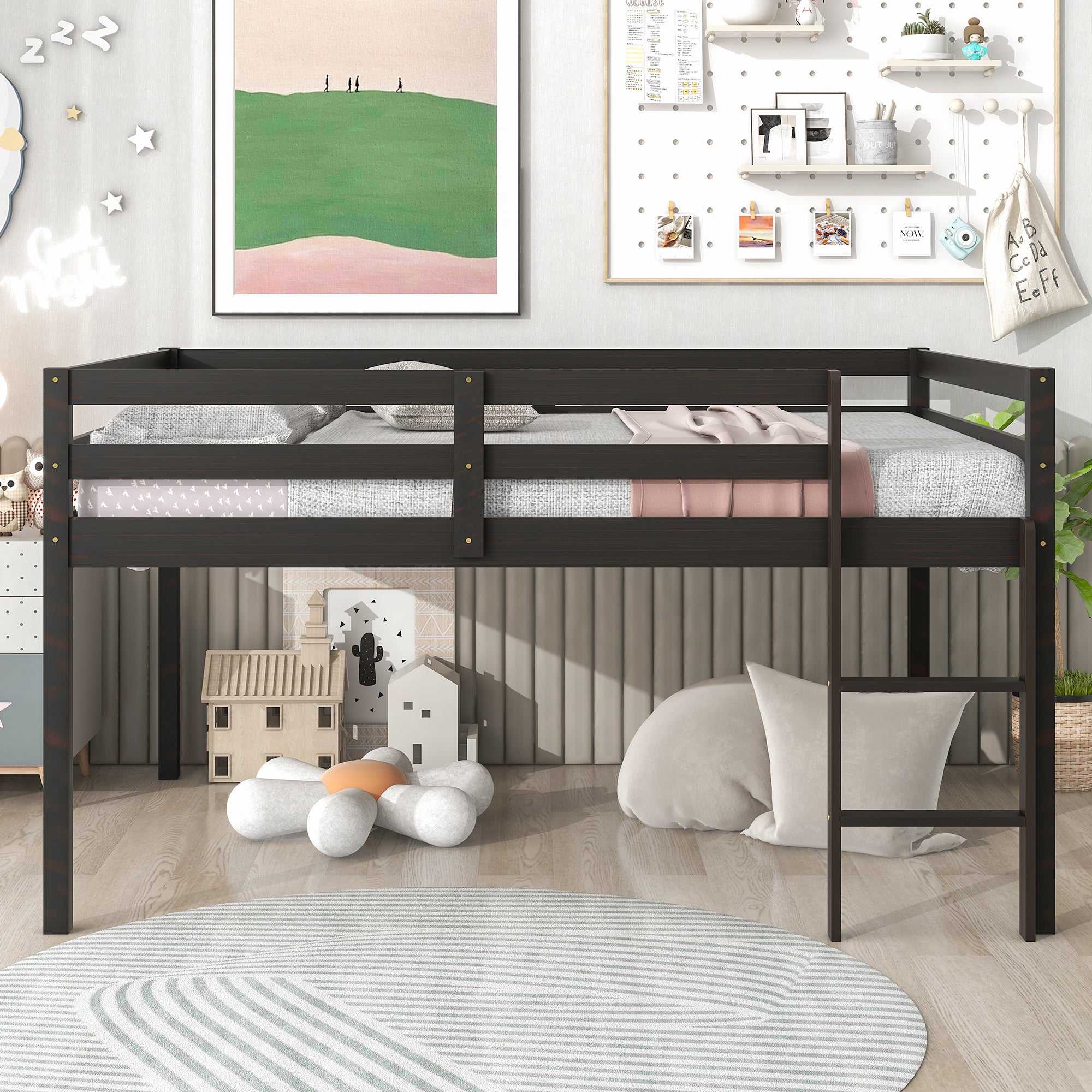 Full Loft Bed,Espresso