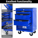 Rolling Metal Tool Chest With Drawers, Steel Storage Cabinet With Ball Bearing Slides