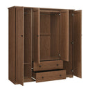 4 Door Wardrobe Armoire With 2 Drawers