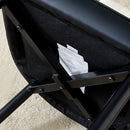 Modern 2 Tone Dining Chairs With Gold Decorated Legs (Set of 2) - White / Black