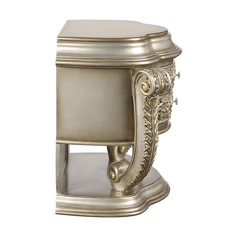 Danae - Nightstand - Champagne & Gold Finish