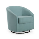 Contemporary Swivel Glider Chair With 360 Degree Rotation