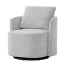 360° Modern Swivel Chair With Upholstered Curved Design