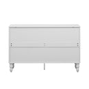 Modern TV Stand With 2 Spacious Storage Space And Anti-Tip Device