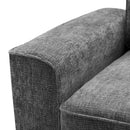 Modern Fabric Sofa With Plush Cushions, Sleek Arm Design