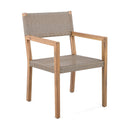 Outdoor Dining Chairs For Patios, Gardens (Set of 2) - Light Brown Multi / Light Teak