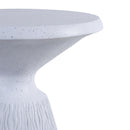 Outdoor End Table, Round Garden Stool - Aqua Grey