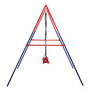 Xiunan Leisure - 2 In 1 Baby Swing Set Safe Playground Accessory - Blue / Red