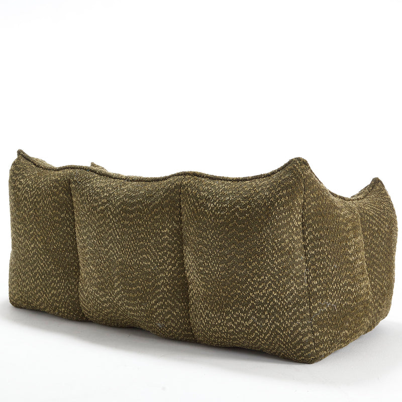 Comfortable Dual Beanbag Chair With High Resilience Foam Core For 2 People