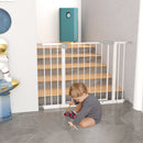 Pressure Mounted Baby Gate For Stairs - White