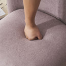 Modern Low Back Accent Upholstered Armless Living Room Chairs, Round Feet