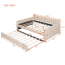 Upholstered Daybed With Slat Support