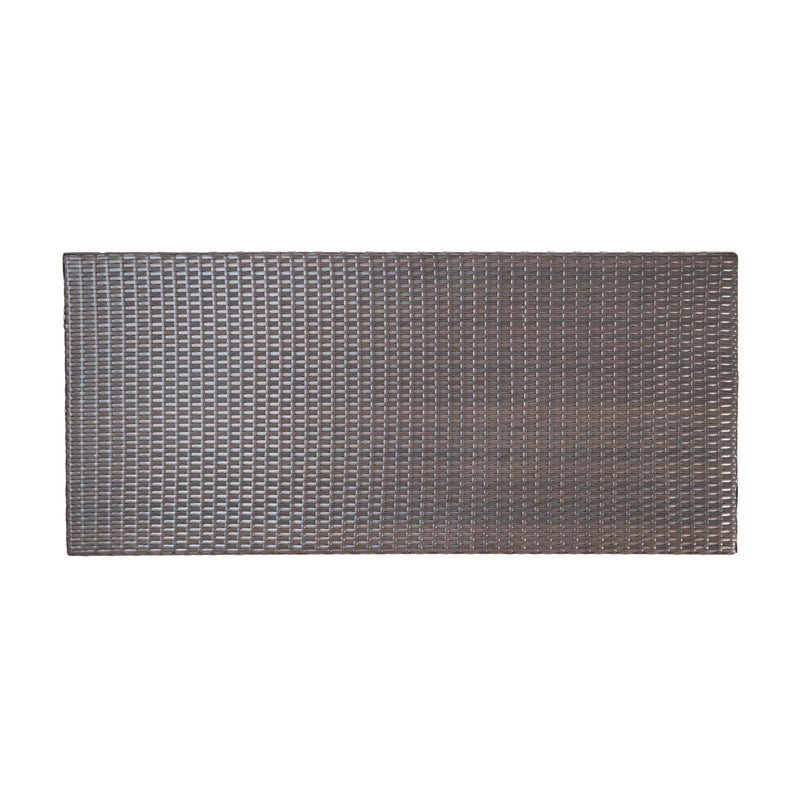 Regent - Storage Bench With Metal Rack - Brown Multi