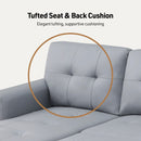 Lexi - Vegan Leather Modern Reversible Sleeper Sectional Sofa With Storage Chaise