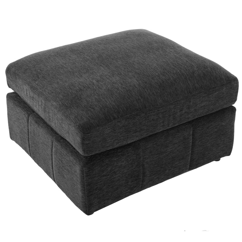 Modern Modular U-Shaped Sofa Bed With Movable Ottoman, USB Ports, Phone Holder