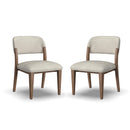 Lyra - Upholstered Barrel Chairs (Set of 2) - Pearl Silver