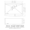 Farmhouse Kitchen Sink Stainless Steel Apron Front