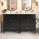 Bathroom Vanity With Sink, Soft Closing Door, Multi Functional Storage