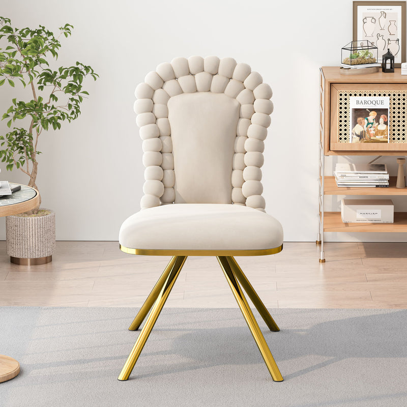 Upholstered Swivel Dining Chairs (Set of 2)