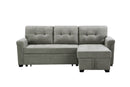 Lucca - Linen Reversible Sleeper Sectional Sofa With Storage Chaise