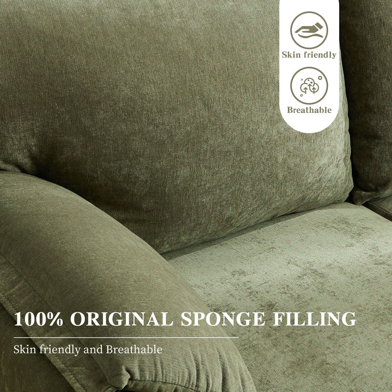 Modern Minimalist Down Filled Sofa